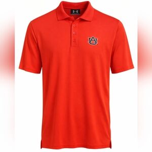 Auburn Golf Polo Men's Medium Under armour Loose Orange Medium
